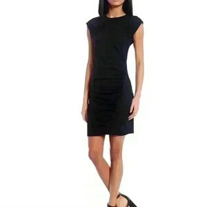 CIRCUS NY |  Black Sleeveless Kendall Crewneck Bodycon Dress Size Small